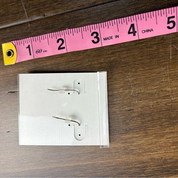 NWT Free Spirit Peyote Bird Soft Blue & Rose Dangle Drop Earrings, sterling - Picture 4 of 4